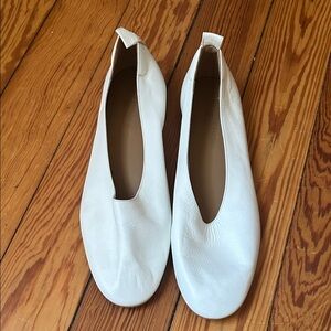 Everlane White Leather Flats
